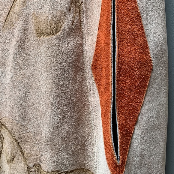 Vintage Suede Poncho. - Picture 5 of 10